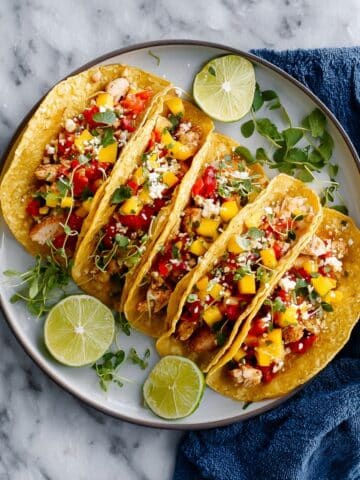Quick Shrimp Tacos with Mango Salsa Recipe