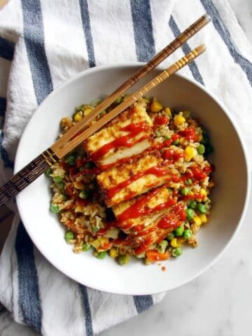 Fried Rice with Crispy Tofu Recipe