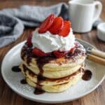 Strawberry-Mascarpone Pancakes with Balsamic Syrup Recipe