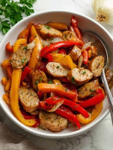 Homemade Vegan Sausage & Peppers Recipe