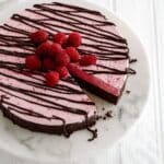 No Bake Frozen Chocolate Raspberry Pie Recipe
