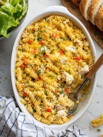 Dump-and-Bake Chicken Noodle Casserole Recipe
