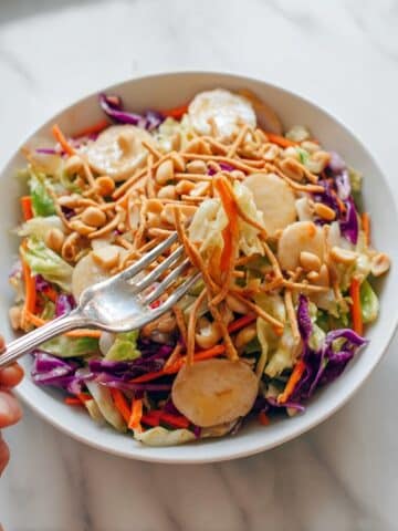 Chinese Chicken Salad with Ginger Dressing and Spicy Peanuts Recipe