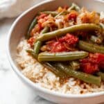 Lebanese Green Beans with Tomatoes and Spices Recipe