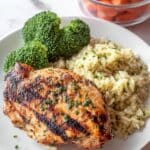 Air Fryer Bone-In Split Chicken Breast with BBQ Rub Recipe