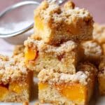 Brown Butter Peach Crumb Cake Recipe
