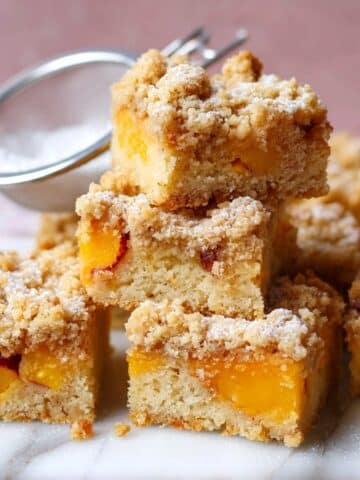 Brown Butter Peach Crumb Cake Recipe
