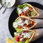 Easy Chicken Gyros & Tzatziki Sauce Recipe