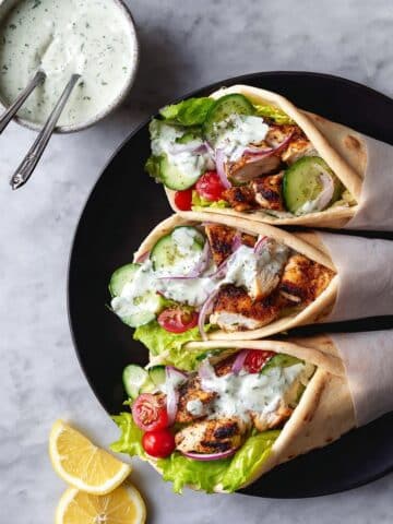 Easy Chicken Gyros & Tzatziki Sauce Recipe