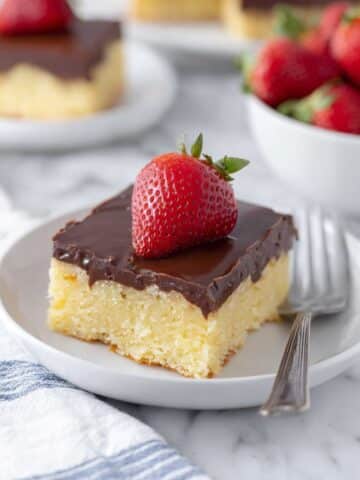 Keto Boston Cream Poke Cake Recipe