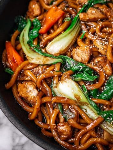 Chicken Udon Noodle Stir-Fry Recipe