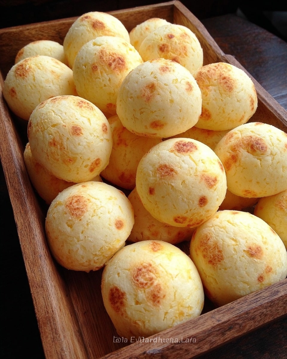 A white plate is filled with about twenty round, golden brown cheese bread rolls. Each roll is lightly browned on top and has a soft, slightly puffy texture with small air pockets visible on the surface. The rolls are arranged close together, covering the whole plate. The plate sits on a colorful patterned cloth with blue, purple, yellow, and green tones. photo taken with an iphone --ar 4:5 --v 7