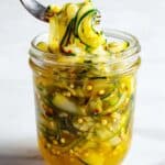 Refrigerator Zucchini Pickles Recipe