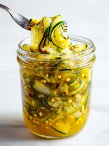 Refrigerator Zucchini Pickles Recipe