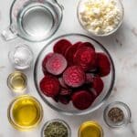Smashed Beets with Goat Cheese & Hot Honey Recipe