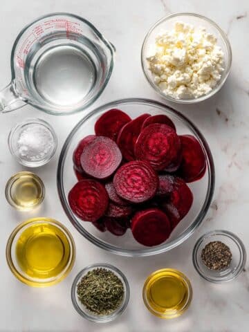 Smashed Beets with Goat Cheese & Hot Honey Recipe