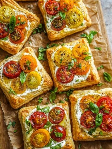 Tomato Tartlets with Puff Pastry Recipe