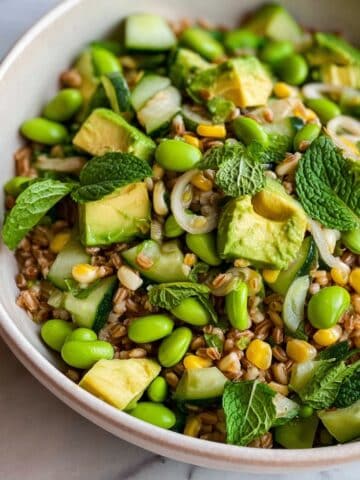 Skillet Charred Corn and Edamame Salad Recipe