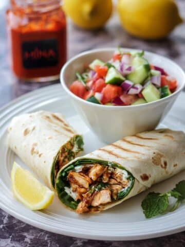 Healthy Moroccan Chicken Wrap Recipe