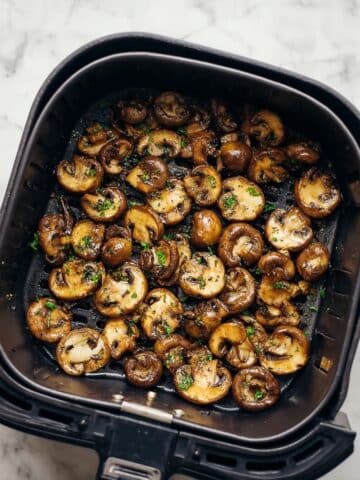 Air Fryer Parmesan Garlic Mushrooms Recipe