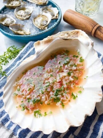 Oyster Vinaigrette Mignonette Sauce Recipe