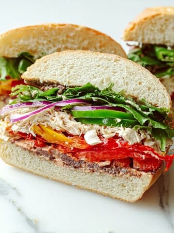 Chicken and Goat Cheese Pan Bagnat Recipe