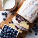 Blueberry Lemon Pound Cake with Lemon Glaze Recipe