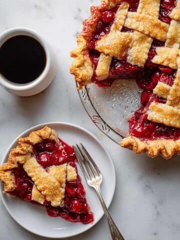 Tart Cherry Pie Made With Frozen Cherries Recipe