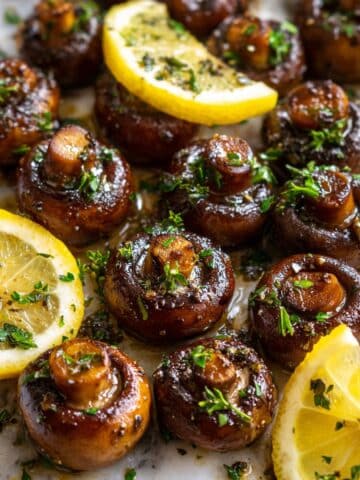 Garlic Butter Roasted Mushrooms Recipe