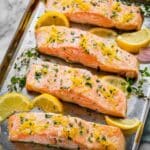 Lemon Herb Poached Salmon Recipe