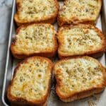 Texas Toast with Melted Cheeses and Garlic Butter Recipe