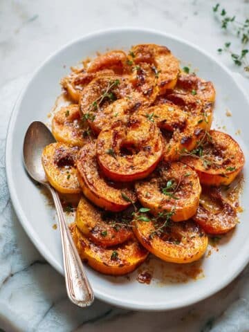 Roasted Butternut Squash with Maple Butter and Brown Sugar Recipe