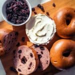 Overnight Wild Blueberry Sourdough Bagels Recipe