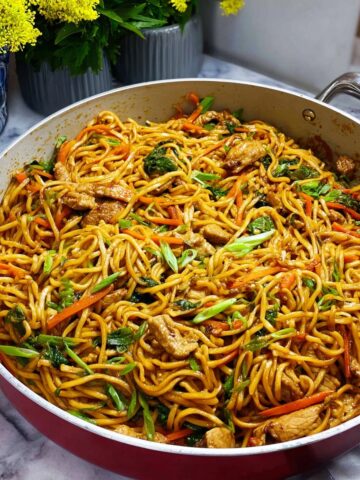 Easy Chicken Yakisoba Noodles Recipe