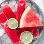 Watermelon Lime Honey Ice Pops Recipe