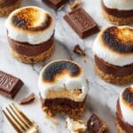 No-Bake S'mores Mini Cheesecakes Recipe