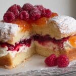 Raspberry Apricot Brioche Cake Recipe
