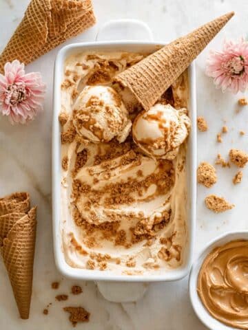 No Churn Biscoff Ice Cream Recipe