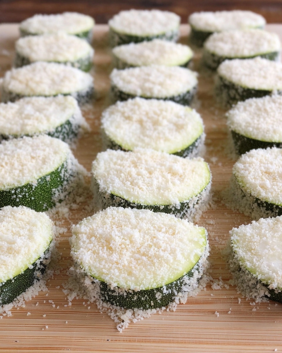 The image shows three fresh zucchinis lying side by side on a wooden surface. Each zucchini is deep green with tiny light speckles scattered across the smooth skin. The top ends have a small, rough green stem attached, indicating freshness. The zucchinis have a slight shine, showing a crisp and moist texture. Photo taken with an iphone --ar 4:5 --v 7