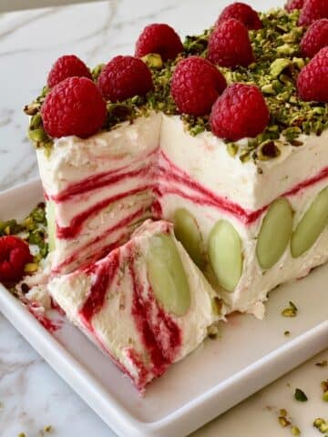 Pistachio Raspberry Semifreddo – Easy No-Churn Frozen Dessert Recipe