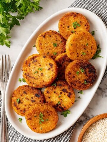 Crispy Grit Cakes with Fried Flavor Recipe
