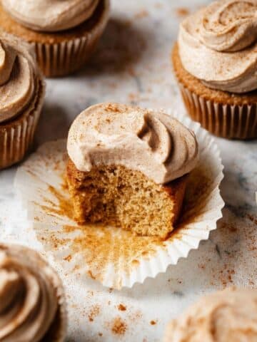 Brown Butter Vanilla Cupcakes with Chocolate Frosting Recipe