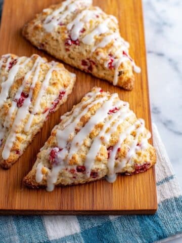 Raspberry White Chocolate Sourdough Scones Recipe