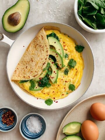 High-Protein Spinach Avocado Egg Wrap Recipe