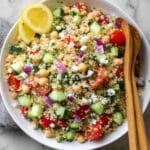 Greek Quinoa Salad with Chickpeas and Feta Recipe