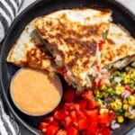 Steak Quesadillas with Fajita Veggies and Jalapeno Jack Cheese Recipe