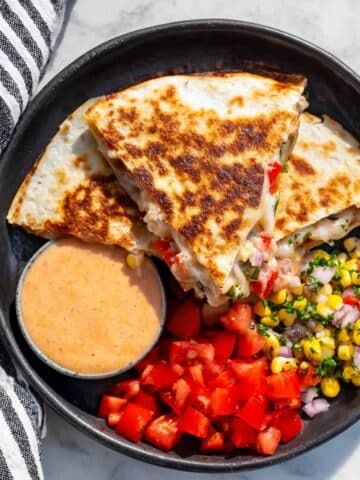 Steak Quesadillas with Fajita Veggies and Jalapeno Jack Cheese Recipe