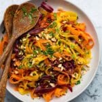 Spiced Shaved Carrot Salad with Ginger-Lime Vinaigrette Recipe
