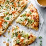 Thai Chicken Pizza with Peanut Sauce Recipe