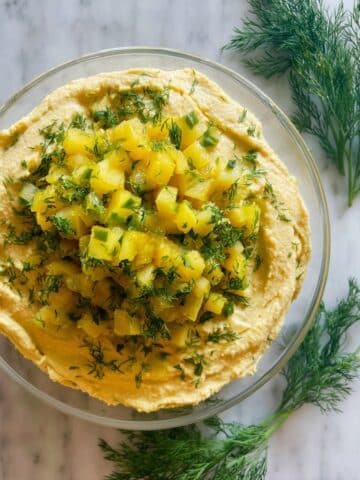 Dill Pickle Hummus Recipe